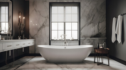 Fototapeta na wymiar badezimmer innenausstattung bad zuhause design haus luxus