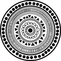 Filipino tribal style mandala design