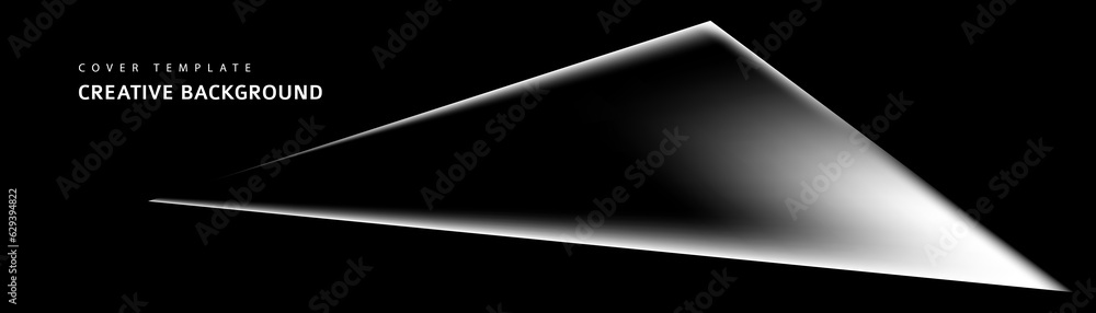 Aufkleber abstract black, white and gray triangle overlaying layer background. modern style. you can use for a