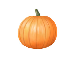 ハロウィンカボチャの水彩イラスト