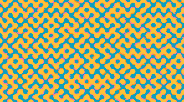 Abstract maze jigsaw circular attachment distorted grudge illustrator corporate tint background