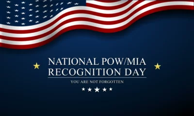 Fototapeten National POW MIA Recognition Day September 15 Background Vector Illustration © Teguh Cahyono
