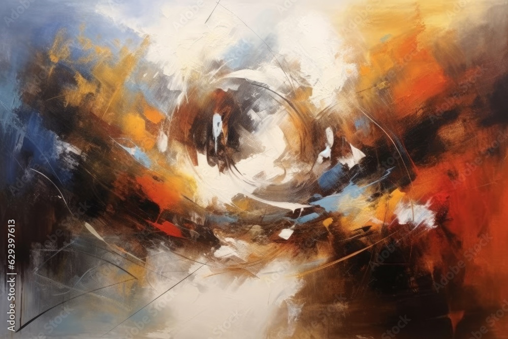 Poster abstract art of dance of light theme that out of formless darkness in the style of simple yet intric