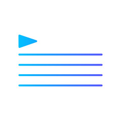 Obraz premium aylist gradient icon