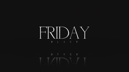 Black Friday typography exudes elegance, gracefully set against a refined gradient backdrop. This design embodies the luxury and exclusivity of the most awaited shopping event of the year