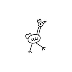 chicken cartoon vector 3