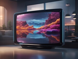 Futuristic tv background