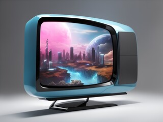 Futuristic tv background
