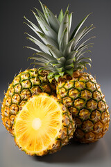 Fresh and sweet pineapple fruit photo