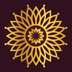 Vector Indian Flower Mandala design