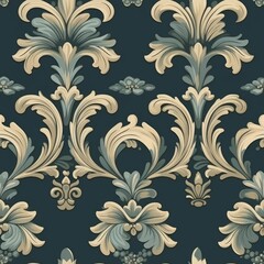 Seamless texture of classic wallpaper