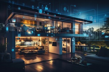 Smart Home Equipped With AI Technology, Generative AI