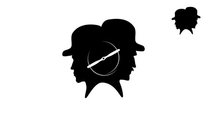 Wright brothers silhouette © OMIA