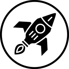 Vector Design Rocket Icon Style