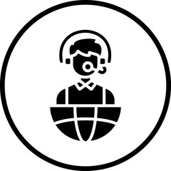 Vector Design Interpreter Icon Style