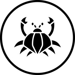 Fototapeta premium Vector Design Crab Icon Style