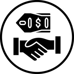 Vector Design Buyout Price Icon Style