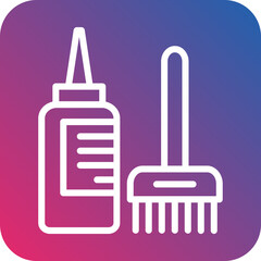 Vector Design Hair Dye Icon Style