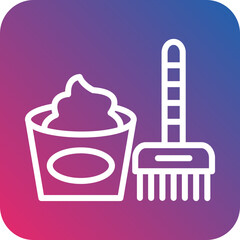 Vector Design Hair Color Icon Style