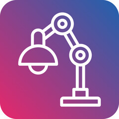 Vector Design Table Lamp Icon Style