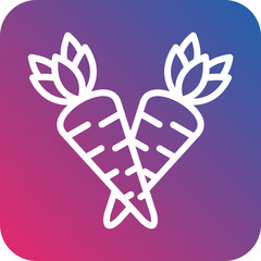 Vector Design Carrots Icon Style