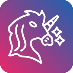 Vector Design Unicorn Icon Style
