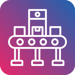 Vector Design Automatic Conveyor Icon Style