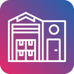 Vector Design Warehouse Icon Style