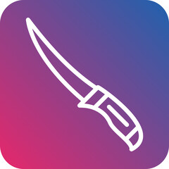 Vector Design Fillet Knife Icon Style