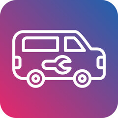 Vector Design Plumber Van Icon Style