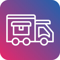 Vector Design Delivery Van Icon Style