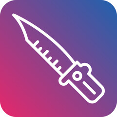 Vector Design Military Knife Icon Style