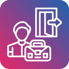 Vector Design Exit Interview Icon Style