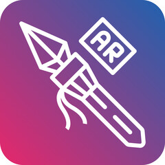 Vector Design Ar Spear Throwing Icon Style