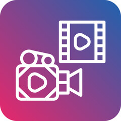 Vector Design Video Production Icon Style