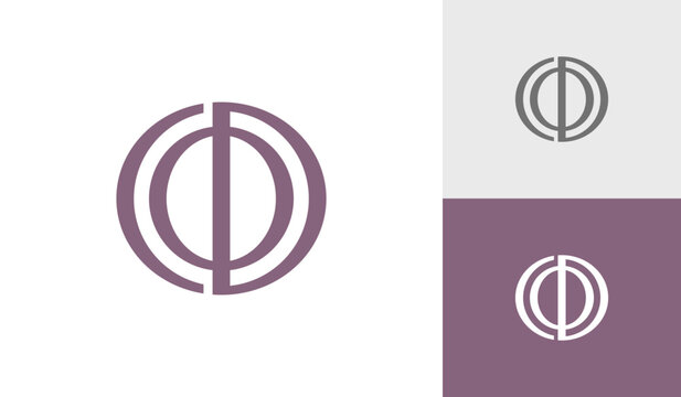 Letter COD initial monogram logo design