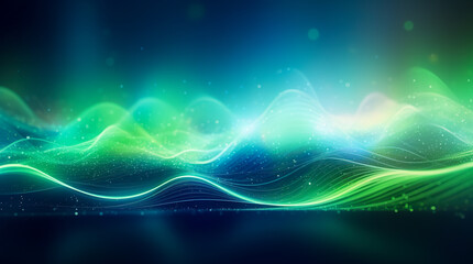 Psychedelic Abstract Futuristic Neon. Fluorescent Sci Fi. Glow Laser Showcase Stage Dark Room. Retro Modern