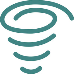 カラーシンプルビジネス単品アイコン　竜巻