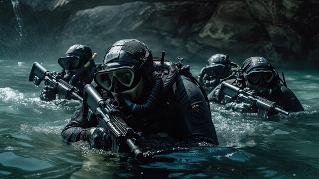 A team of Navy SEALs