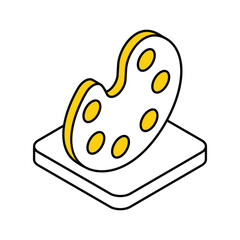 Art icon, vector stock illustration.