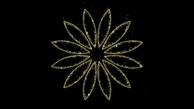Flower design Emitting Particles with Alpha Channel, it can be used as overlays for events festival titles, openers, Ramadan, eid idents, etc.