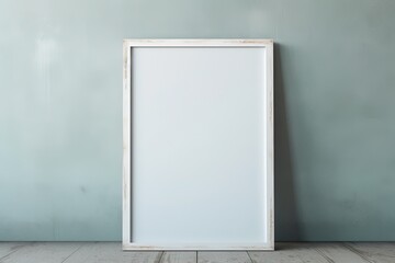 blank picture frame in modern minimalism style room,   mockup idea, Generative Ai