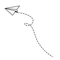 Paper Plane Outline