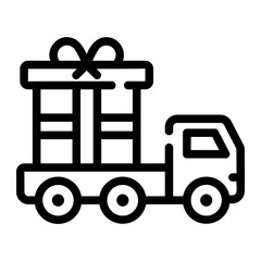 delivery truck Line Icon