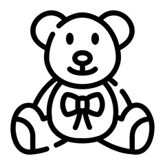teddy bear Line Icon