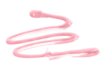 pink watercolor drop zigzag isolated on transparent background