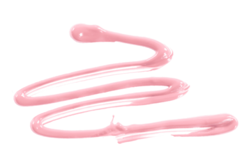 pink watercolor drop zigzag isolated on transparent background