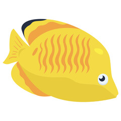 Bluecheek Fish 2D Color Illustrations