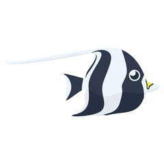 Buterfly Fish 2D Color Illustrations