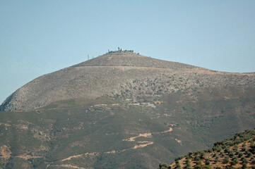 Le mont Vassilikon près de Rodia et de Fodélé en Crète
